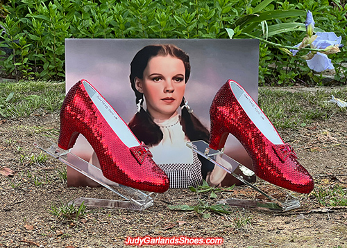 Judy Garland's size 5B hand-sewn ruby slippers