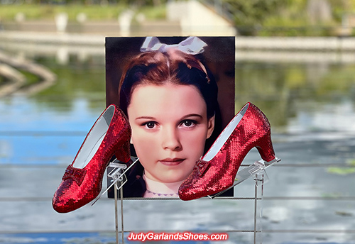 Judy Garland's size 5B hand-sewn ruby slippers