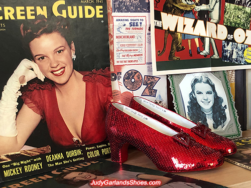 Judy Garland's size 5B hand-sewn ruby slippers