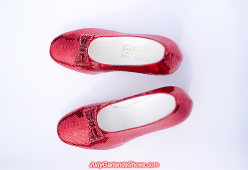 Judy Garland's size 5B hand-sewn ruby slippers