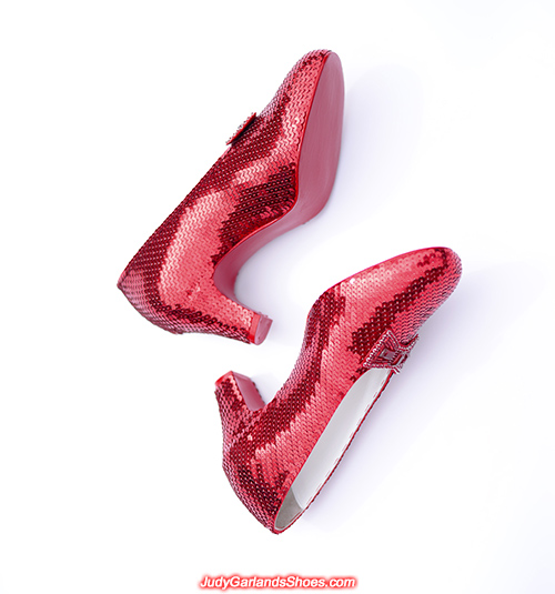 Judy Garland's size 5B hand-sewn ruby slippers