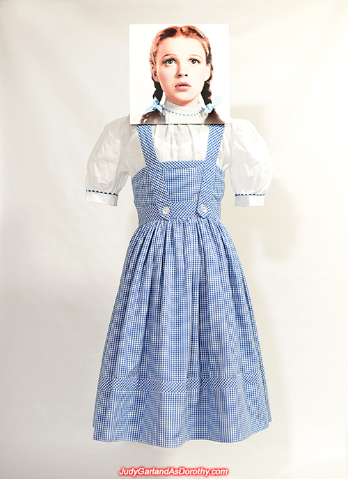 Lower bodice on Judy Garland's gingham dress