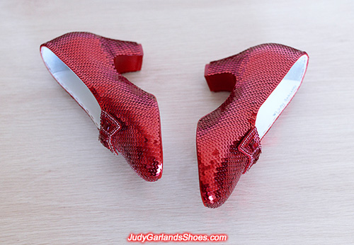 Size 5B hand-sewn ruby slippers