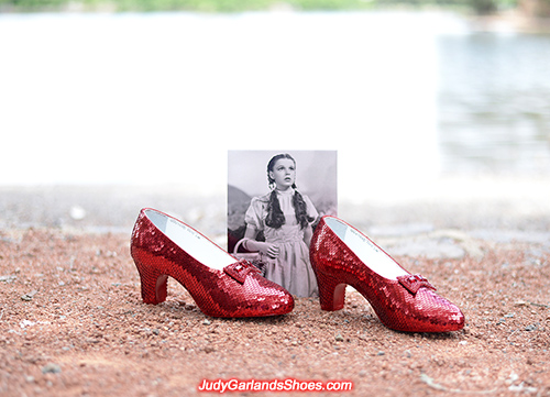 Size 5B hand-sewn ruby slippers