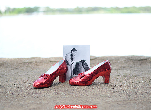 Size 5B hand-sewn ruby slippers