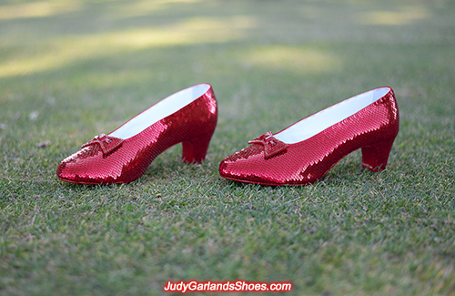 US men's size 9.5 hand-sewn ruby slippers