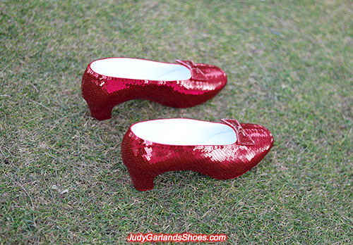 US men's size 9.5 hand-sewn ruby slippers