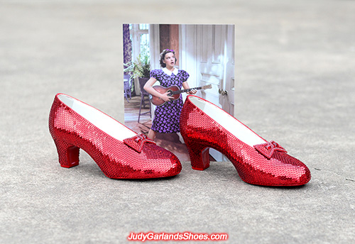 US women's size 10 hand-sewn ruby slippers