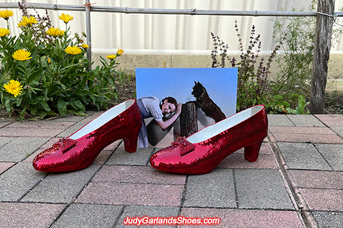 US men's size 11 hand-sewn ruby slippers