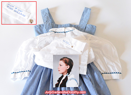 White puff-sleeve blouse worn by Judy Garland as Dorothy